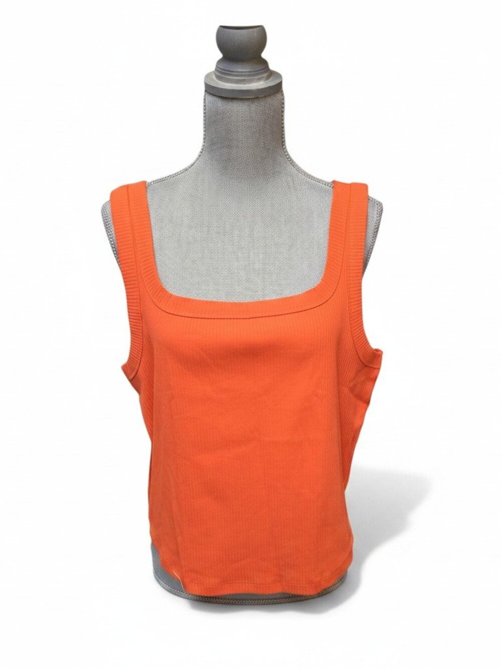 Madewell Women's Orange Ribbed Tank Top XXL NWT